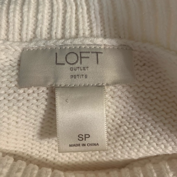 Creamy white cold shoulder sweater - Picture 2 of 2